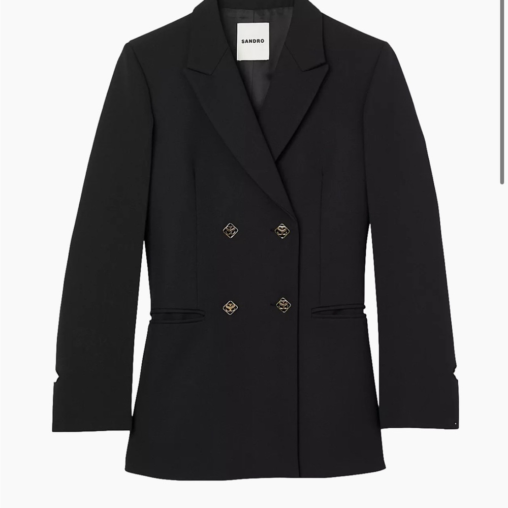 Sandro Malory Double Breasted Jacket, size 34